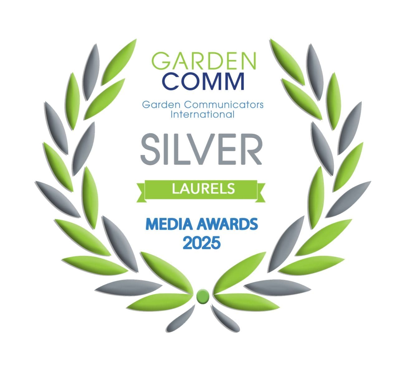 GardenComm Silver Laurel Media Award 2025 presented to Tony O'Neill for Simplify Vegetable Gardening in the General Readership Book category